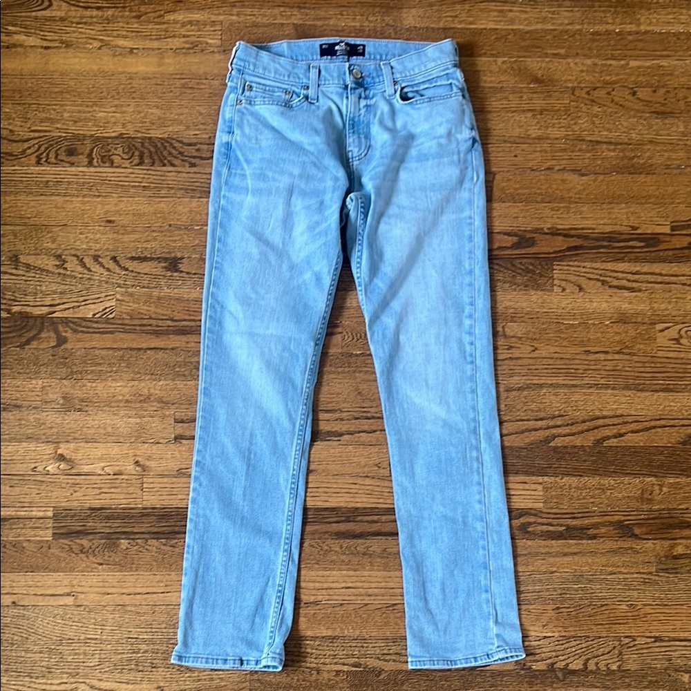 Men’s Hollister Slim Straight Jeans - Light Blue
